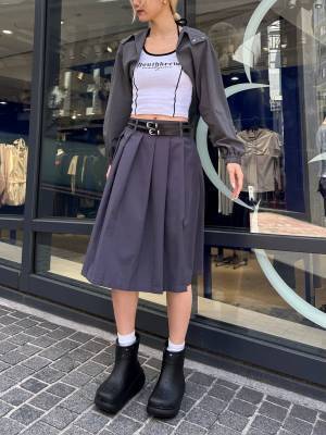 この丈感が可愛いーー♡【ALAND】短めトップスとも相性◎「プリーツスカート」