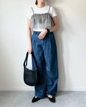 参考になるーーッ♡【しまむら】デニムコーデにぴったり♡「旬トップス」