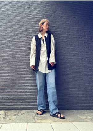 暑い季節に着やすい！【薄手ベスト】を使ったおすすめコーデ