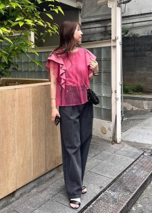 この上品さがたまらん♡【ROPÉ PICNIC】今すぐゲットしたい！「フリルトップス」