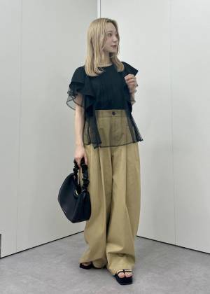 この上品さがたまらん♡【ROPÉ PICNIC】今すぐゲットしたい！「フリルトップス」