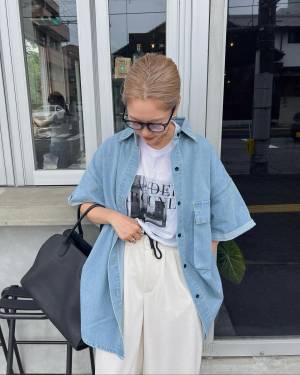 こなれ感ハンパないッ！ この夏、取り入れたい♡【デニムシャツ】