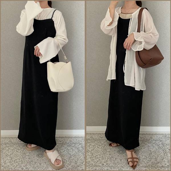 えッ、こんなの売ってたの！？【しまむら】プチプラの域超えてる♡「高見えキャミワンピ」