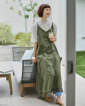 えッ、こんなの売ってたの！？【しまむら】プチプラの域超えてる♡「高見えキャミワンピ」