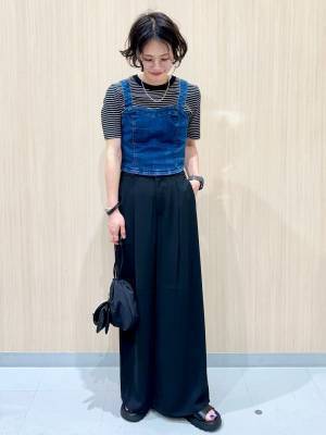 今季マストで欲しいッ！！【GU】着るだけでオシャ見え♡「デニムビスチェ」