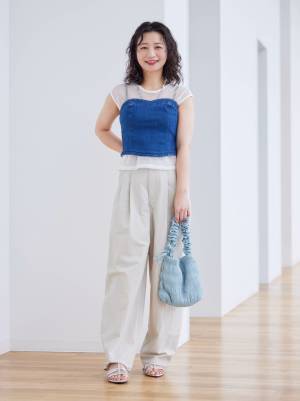 今季マストで欲しいッ！！【GU】着るだけでオシャ見え♡「デニムビスチェ」