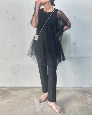 急いでゲットしてーーッ！！【しまむら】大人っぽ可愛い♡「チュールトップス」