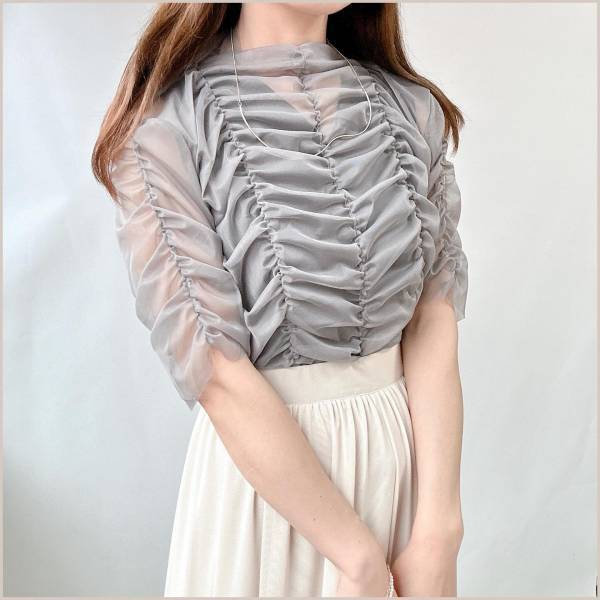 急いでゲットしてーーッ！！【しまむら】大人っぽ可愛い♡「チュールトップス」