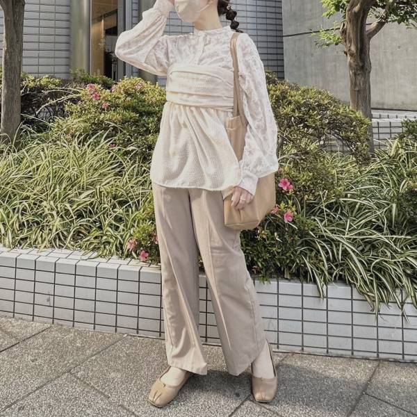 一癖がかわいい♡【しまむら】トレンド感がUPする「ラメ入りビスチェ」