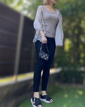 ボディラインきれい♡【GU】「リブニットタンク」着回しコーデ