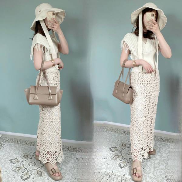 こりゃ、重宝確定かも♡【しまむら】着回し力最強！「フリンジビスチェ」