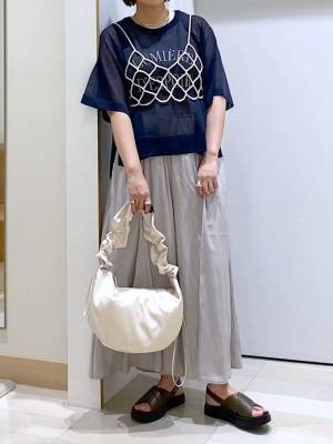 やっぱ『ネイビー』が最強♡【グローバルワーク】この夏マネしたい！「大人カジュアルコーデ」