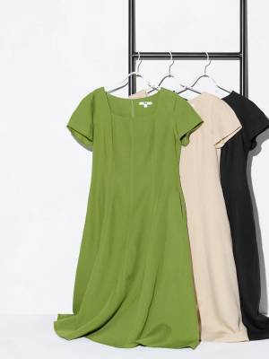 頼む！完売しないでッ！！【ユニクロ】1枚でコーデが決まる♡「大人ワンピ」