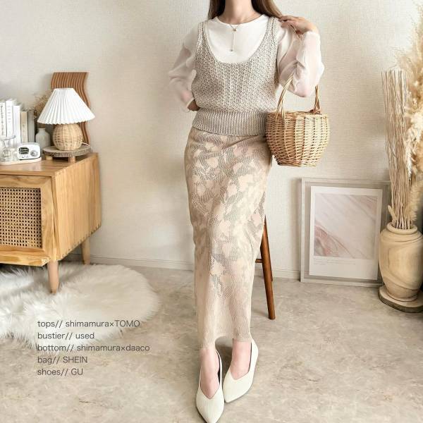 プチプラでおしゃれって最強♡【しまむら】今買うっきゃない！「高見えスカート」