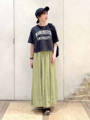 この可愛さはスルーできん！【グローバルワーク】着心地楽ちん♡「大人っぽスカート」