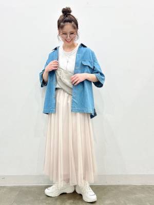 着回し最強だわ♡【GU】ふわりと舞う上品な一着！「チュールスカート」