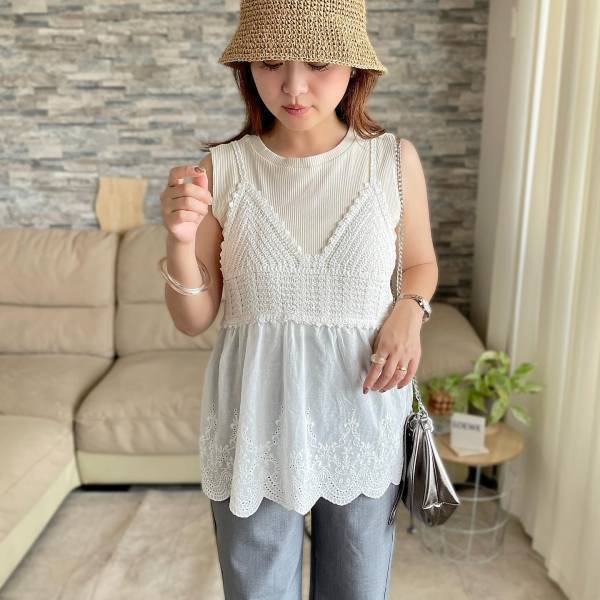 見つけた瞬間、時が止まった！！【しまむら】重ねるだけで即オシャレ♡「キャミ & ビスチェ」