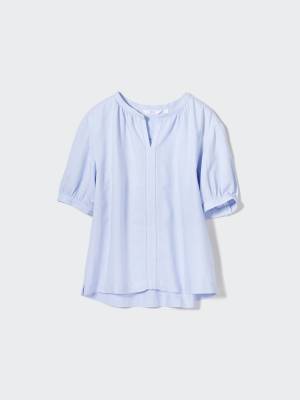 爽やかオーラ全開♡【ユニクロ】夏にぴったり！「涼しげブラウス」