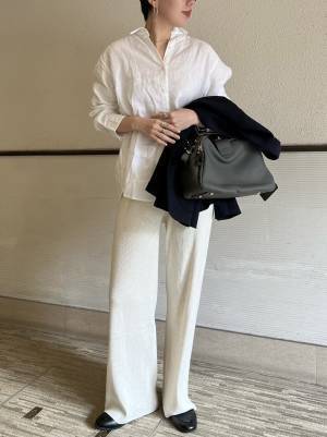 上級者感UP！【ユニクロ】大人コーデにぴったり！「リネンシャツ」