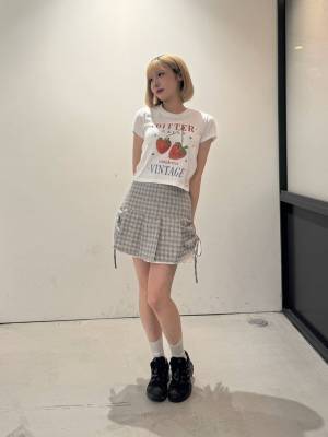 “韓国っぽ”のお手本♡【ALAND】この夏、真似したい！「チェックスカートコーデ」