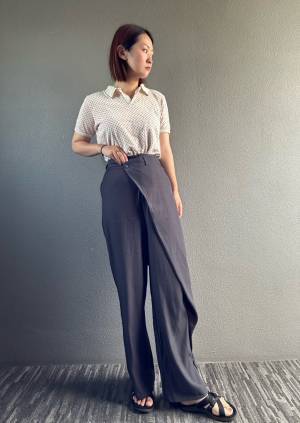 キレイめにもカジュアルにもマッチ！【SHEIN】「ラップパンツ」おすすめコーデ