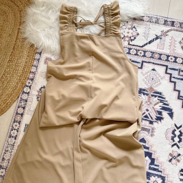 肩フリルがポイント！【しまむら】の「淡色オールインワン」が可愛い♡