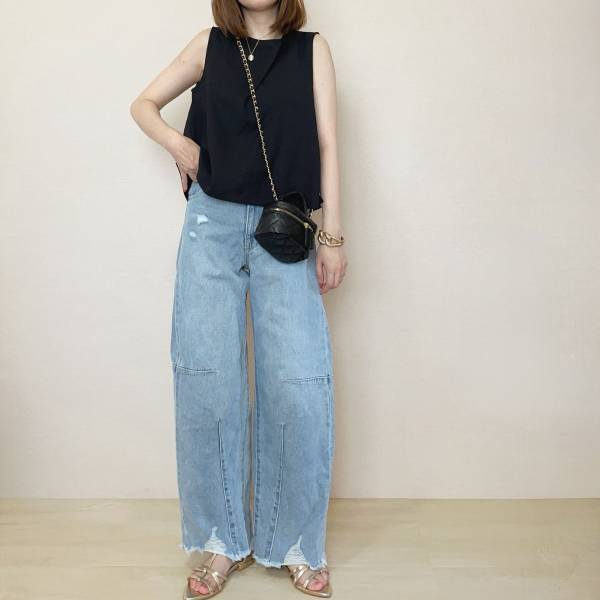 着回し力スゴい！【GU】「ショートジャンプスーツセット」がこの夏重宝！