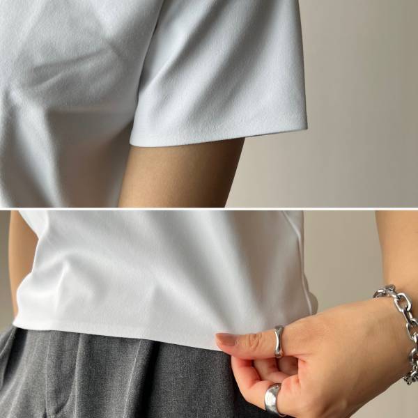 白なのにインナー透けない！【ユニクロ】新作「エアリズムT」が優秀です！