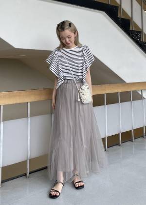 『即カートイン』させてッ！【ROPÉ PICNIC】ふわっと感がたまらん♡「チュールスカート」