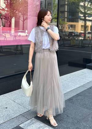 『即カートイン』させてッ！【ROPÉ PICNIC】ふわっと感がたまらん♡「チュールスカート」