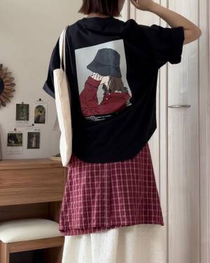 360度カワイイって最強ーーーッ！ 後ろ姿も抜かりなし♡【バックプリントT】