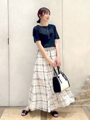 こんなの探してたー！！【グローバルワーク】すっきり縦長見え♡「フレアスカート」