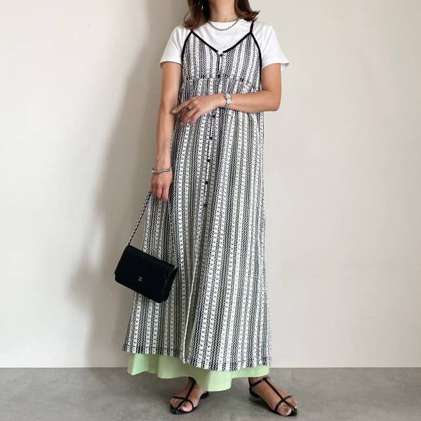 着映え間違いなし！？【しまむら】「レースワンピ」涼しげコーデ