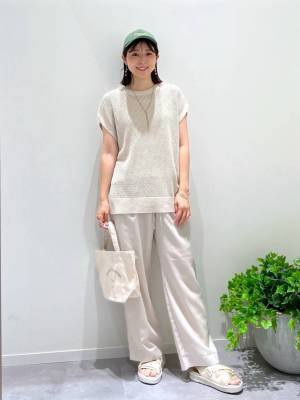 1枚でもレイヤードしても♡【グローバルワーク】使い方いろいろ！「フレンチスリーブ」