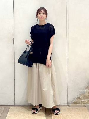 1枚でもレイヤードしても♡【グローバルワーク】使い方いろいろ！「フレンチスリーブ」