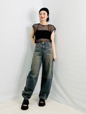 『再入荷』待ってましたーーーッ！ 【GU】即買い不可避♡「バズりジーンズ」