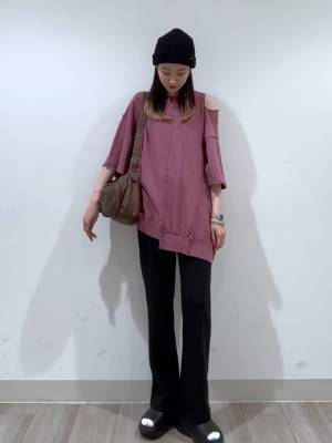 《美脚見えが狙いそう♡》 週7で穿きたい！【フレアパンツ】