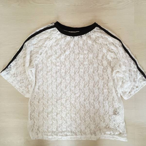 カジュアルコーデにぴったり！！【しまむら】ライン入り「レーストップス」