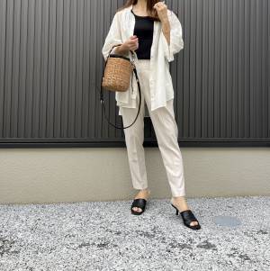 まさに美シルエット♡【グローバルワーク】穿き心地もgoodな「テーパードパンツ」