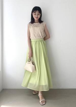 爽やかに決まる！【ROPÉ PICNIC】大人っぽ可愛い♡「シアースカート」