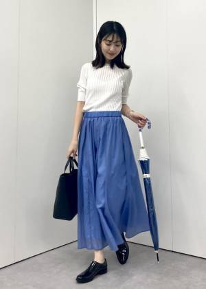 爽やかに決まる！【ROPÉ PICNIC】大人っぽ可愛い♡「シアースカート」