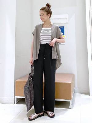 暑い夏もゆるっと快適♡【グローバルワーク】楽ちん & おしゃれ見え！「ワイドパンツ」