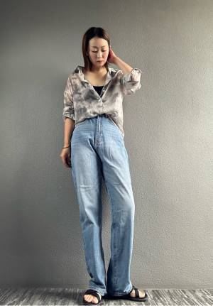 おしゃれ上級者感UP！！【SHEIN】タイダイ柄「シアーシャツ」着回しコーデ