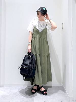 これは使える♡【グローバルワーク】カジュアルもきれいめも◎「キャミワンピース」