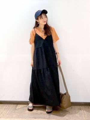 これは使える♡【グローバルワーク】カジュアルもきれいめも◎「キャミワンピース」