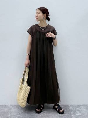 えっ、お得だわ♡【グローバルワーク】セットでも単品でも使える！「チュールワンピ」