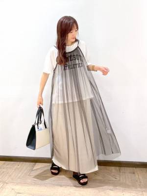 えっ、お得だわ♡【グローバルワーク】セットでも単品でも使える！「チュールワンピ」