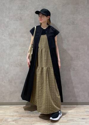 ポコポコ生地が可愛い♡【VIS】着回し力高い！「キャミワンピ」