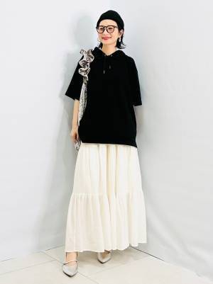 『いつも同じジーンズ』→【GU】の「今っぽロングスカート」で脱マンネリ♡