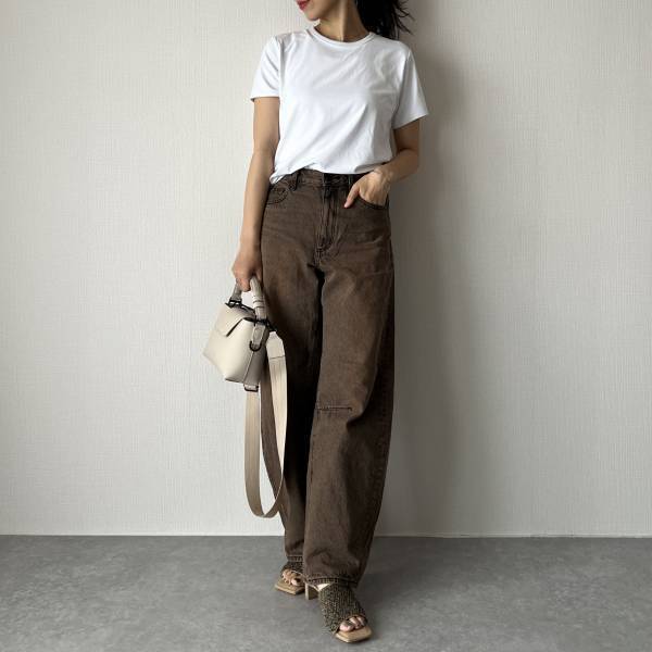 待望の再販！【GU】細見えするってホント？？「バレルレッグジーンズ」